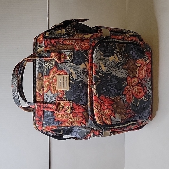 VSNOON Handbags - VSNOON Laptop Backpack with USB Autumn Fall Leaves
